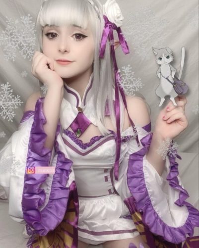 Re Zero Confira Este Cosplay Lindo Da Emilia