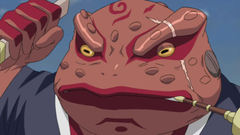 Afinal, qual a arma que o Gamabunta utiliza em Naruto?